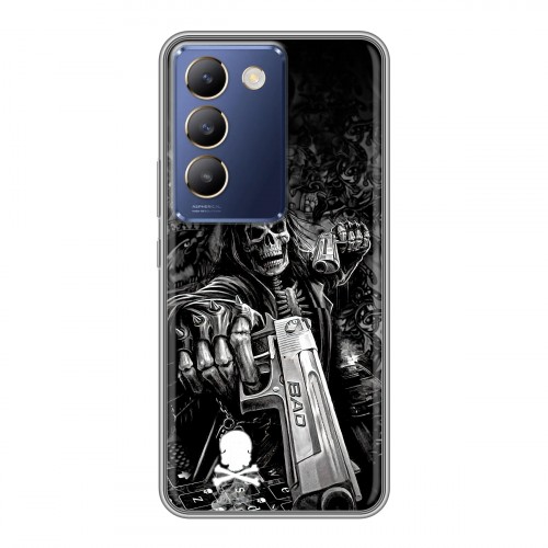 Дизайнерский силиконовый чехол для Vivo V30 Lite Скелет