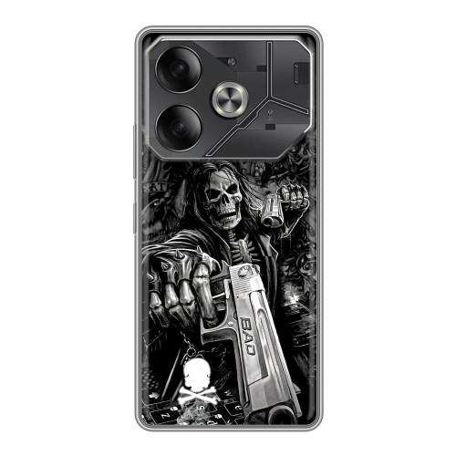 Дизайнерский силиконовый чехол для Tecno Pova 6 Скелет