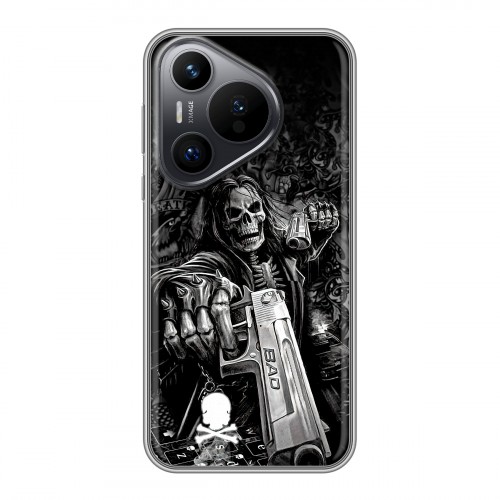 Дизайнерский силиконовый чехол для Huawei Pura 70 Скелет