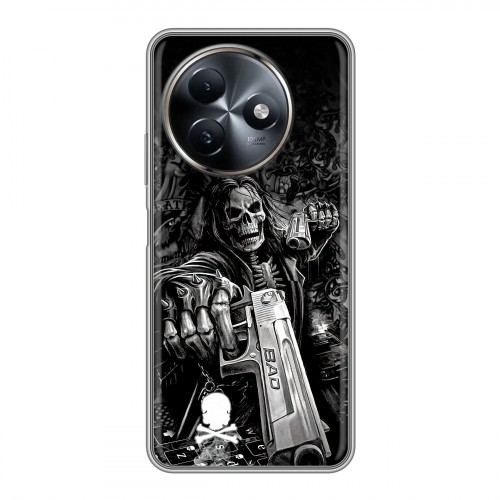 Дизайнерский силиконовый чехол для Itel S24 Скелет