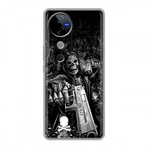 Дизайнерский силиконовый чехол для Vivo V40 5G Скелет