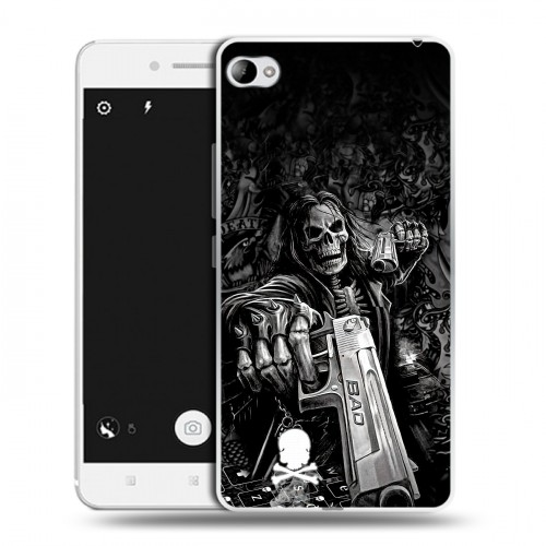 Дизайнерский пластиковый чехол для Lenovo S90 Скелет