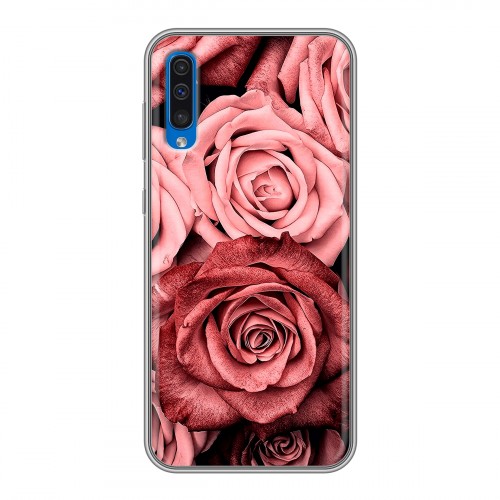 Дизайнерский силиконовый чехол для Samsung Galaxy A50 Цветы розы