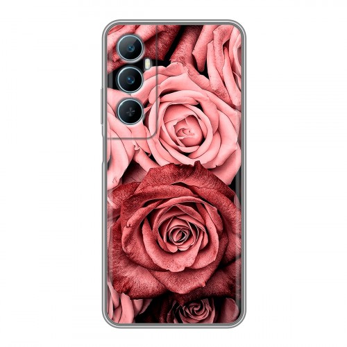 Дизайнерский силиконовый чехол для Realme C65 Цветы розы
