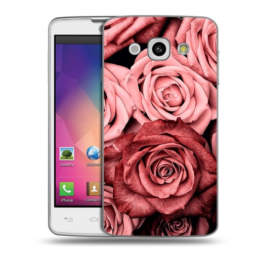 Дизайнерский пластиковый чехол для LG L60 Цветы розы