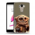 Дизайнерский пластиковый чехол для LG G4 Stylus Сова