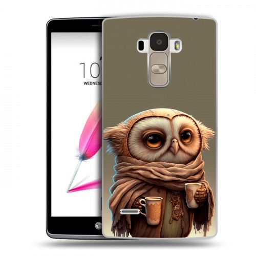 Дизайнерский пластиковый чехол для LG G4 Stylus Сова