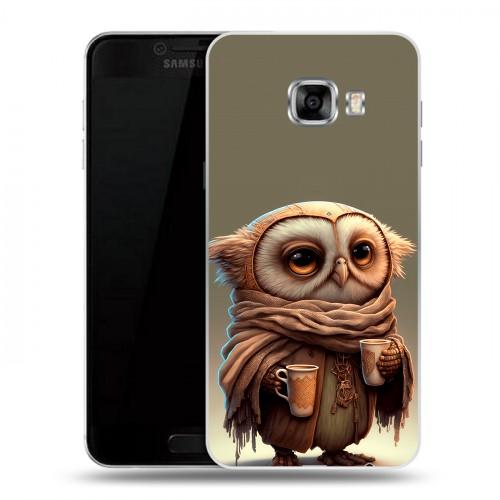 Дизайнерский пластиковый чехол для Samsung Galaxy C5 Сова