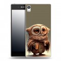 Дизайнерский пластиковый чехол для Sony Xperia E5 Сова