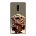 Дизайнерский пластиковый чехол для Nokia 6 Сова