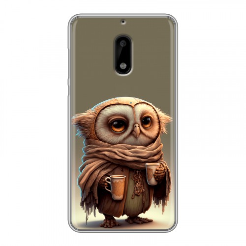Дизайнерский пластиковый чехол для Nokia 6 Сова