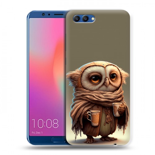 Дизайнерский пластиковый чехол для Huawei Honor View 10 Сова