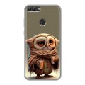Дизайнерский силиконовый чехол для Huawei P Smart Сова