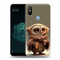 Дизайнерский силиконовый чехол для Xiaomi Mi A2 Сова