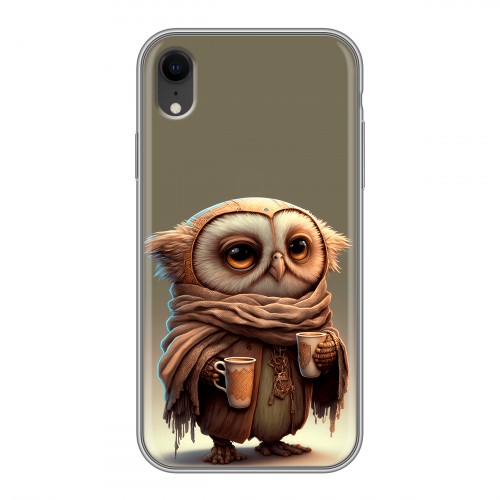 Дизайнерский силиконовый чехол для Iphone Xr Сова
