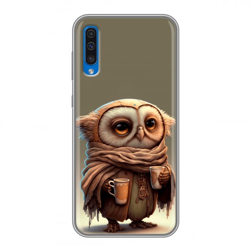 Дизайнерский силиконовый чехол для Samsung Galaxy A50 Сова