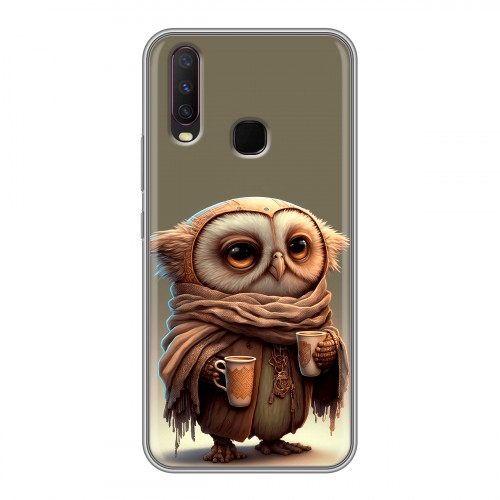 Дизайнерский силиконовый чехол для Vivo Y17 Сова
