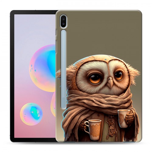 Дизайнерский силиконовый чехол для Samsung Galaxy Tab S6 Сова