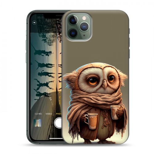 Дизайнерский силиконовый чехол для Iphone 11 Pro Сова