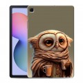 Дизайнерский силиконовый чехол для Samsung Galaxy Tab S6 Lite Сова