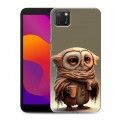 Дизайнерский силиконовый чехол для Huawei Honor 9S Сова