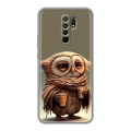 Дизайнерский силиконовый чехол для Xiaomi RedMi 9 Сова