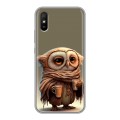 Дизайнерский силиконовый чехол для Xiaomi RedMi 9A Сова