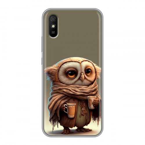 Дизайнерский силиконовый чехол для Xiaomi RedMi 9A Сова