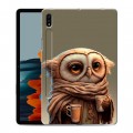 Дизайнерский силиконовый чехол для Samsung Galaxy Tab S7 Сова