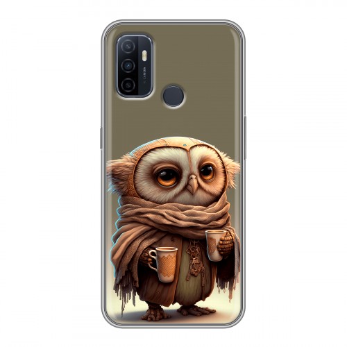 Дизайнерский силиконовый чехол для OPPO A53 Сова