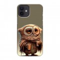 Дизайнерский силиконовый чехол для Iphone 12 Сова