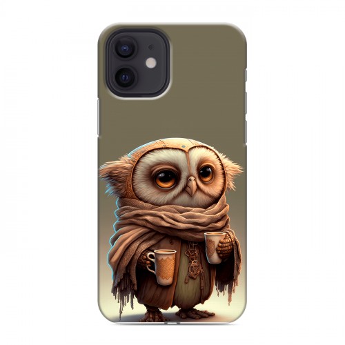 Дизайнерский силиконовый чехол для Iphone 12 Сова