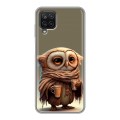Дизайнерский силиконовый с усиленными углами чехол для Samsung Galaxy A12 Сова