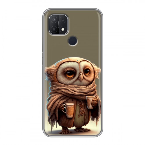 Дизайнерский силиконовый чехол для OPPO A15 Сова
