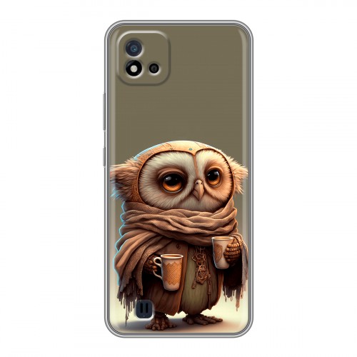 Дизайнерский силиконовый чехол для Realme C20 Сова