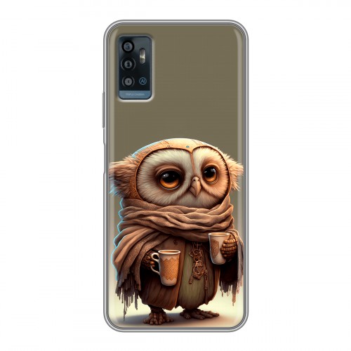 Дизайнерский силиконовый чехол для ZTE Blade A71 Сова