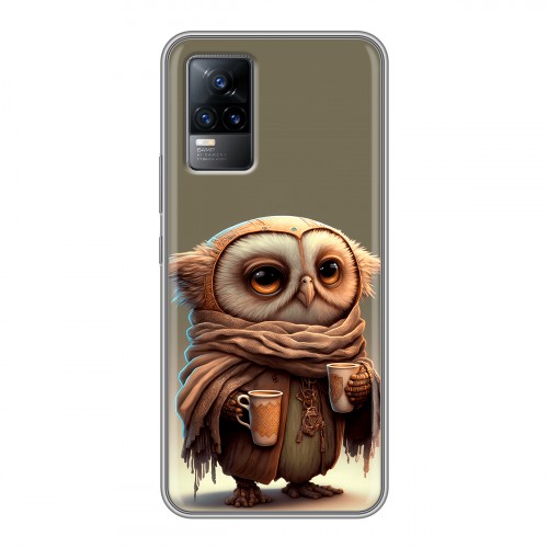 Дизайнерский силиконовый чехол для Vivo V21e Сова
