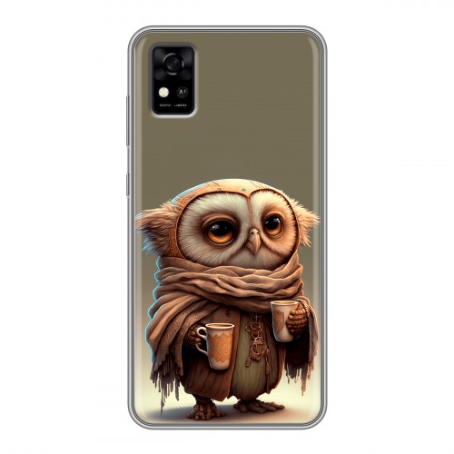 Дизайнерский силиконовый чехол для ZTE Blade A31 Сова