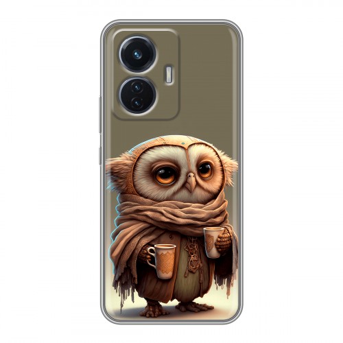 Дизайнерский силиконовый чехол для Vivo T1 Сова