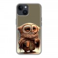 Дизайнерский силиконовый чехол для Iphone 14 Сова