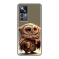 Дизайнерский силиконовый чехол для Xiaomi 12T Сова