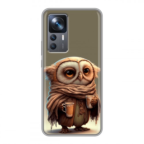 Дизайнерский силиконовый чехол для Xiaomi 12T Сова