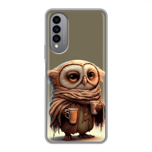 Дизайнерский силиконовый чехол для Wiko T50 Сова