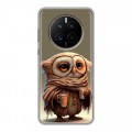 Дизайнерский силиконовый с усиленными углами чехол для Huawei Mate 50 Сова