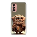 Дизайнерский силиконовый чехол для Samsung Galaxy A04s Сова