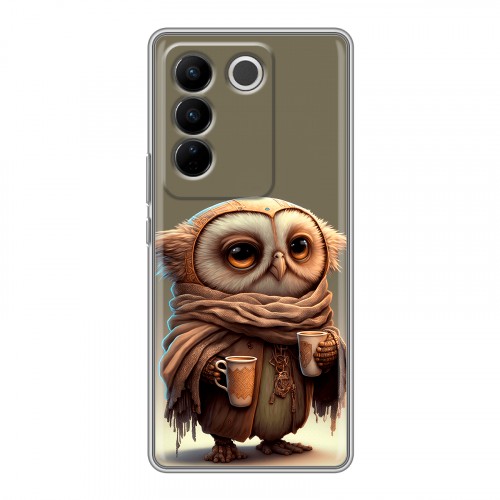 Дизайнерский силиконовый чехол для Vivo V27 Сова