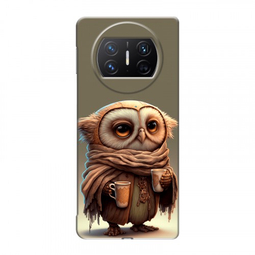 Дизайнерский пластиковый чехол для Huawei Mate X3 Сова