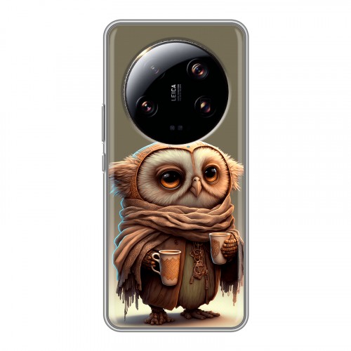 Дизайнерский силиконовый чехол для Xiaomi 13 Ultra Сова