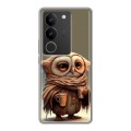 Дизайнерский силиконовый чехол для Vivo S17 Сова