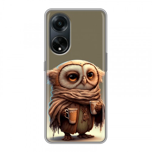 Дизайнерский силиконовый чехол для OPPO A98 Сова